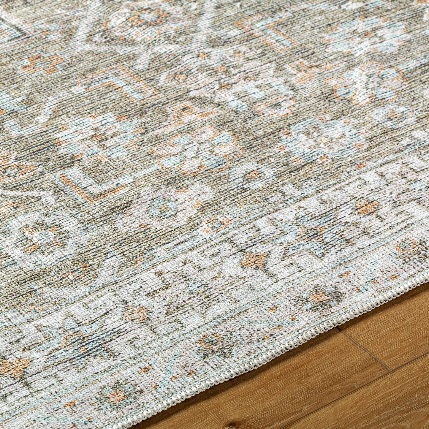 007 SI-2167890,SI-2167891,SI-2167892,SI-2167893,SI-2167894,SI-2167895 | Closeup | Darling Rug - 527923 by Becki Owens x Livabliss in sterling grey, metallic - silver, light silver, prairie dust, grey, khaki. Made from polyester in a unique style.