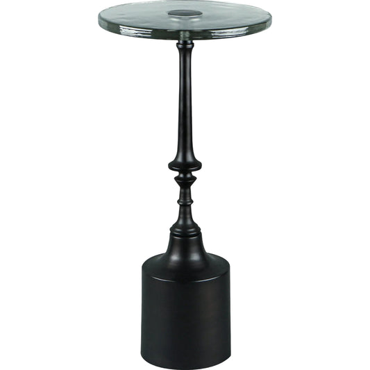 Delfin End Table by Becki Owens x Livabliss in powder coated. Made from glass, iron in a modern style.