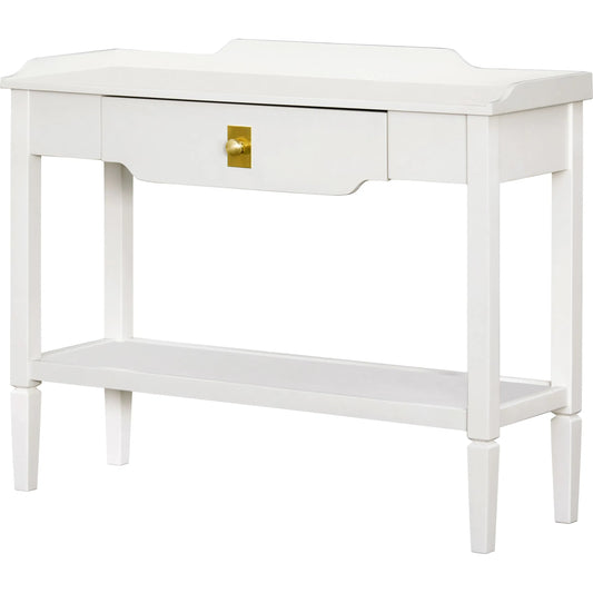 Doheny Console Table by Becki Owens x Livabliss in painted. Made from mdf, rubber wood in a modern style.