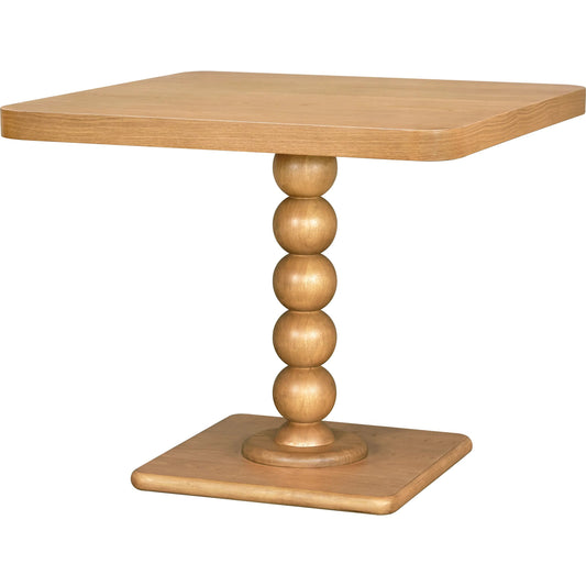 Del Ray Square Dining Table by Becki Owens x Livabliss in tan and stained. Made from ash wood veneer, rubber wood in a transitional style.