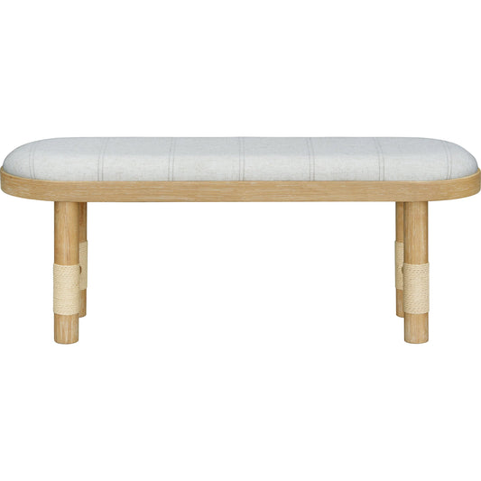 Esmarca Bench by Becki Owens x Livabliss in driftwood. Made from unique in a transitional style.