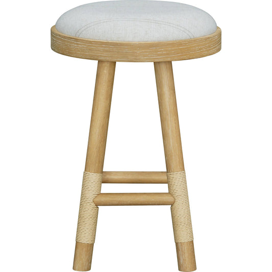 Esmarca Counter Stool by Becki Owens x Livabliss in driftwood. Made from ash wood veneer, rubber wood in a transitional style.