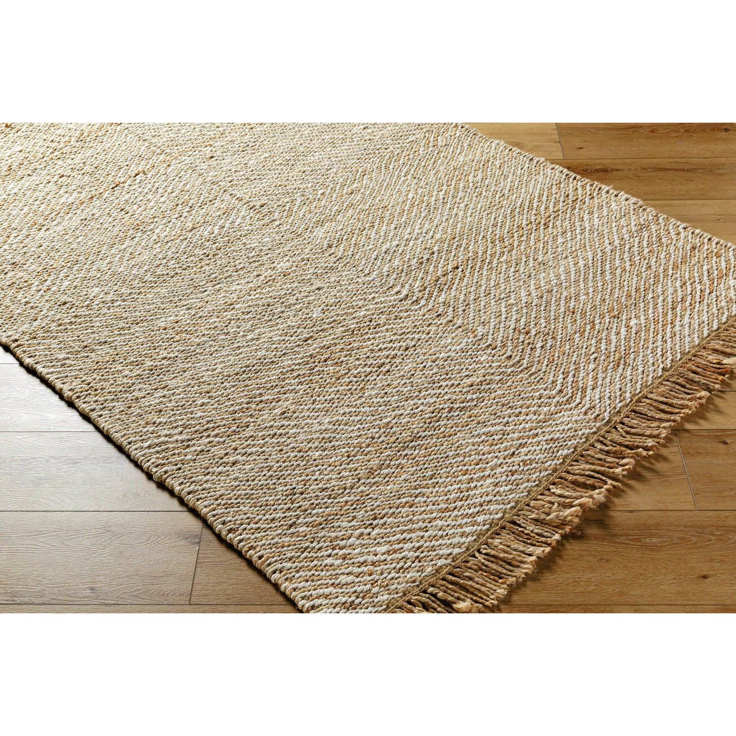 003 SI-2138330,SI-2138331,SI-2138332,SI-2138333 | Closeup | Kamey Rug - 496928 by Becki Owens x Livabliss in beige, wheat, ivory. Made from jute in a unique style.