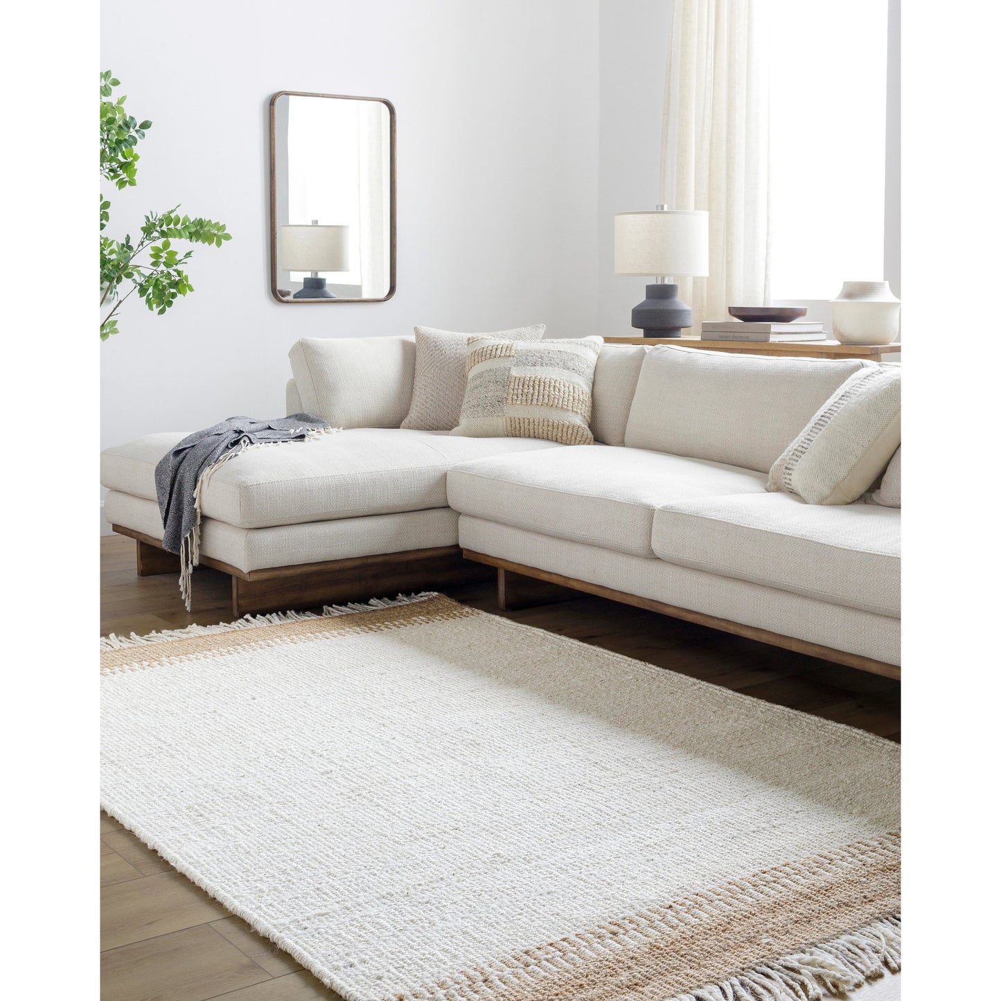 008 SI-2132135,SI-2132136,SI-2132137,SI-2132138 | Lifestyle | Kamey Rug - 496935 by Becki Owens x Livabliss in ivory, tan. Made from face: 100% jute, warp: 100% jute in a unique style.