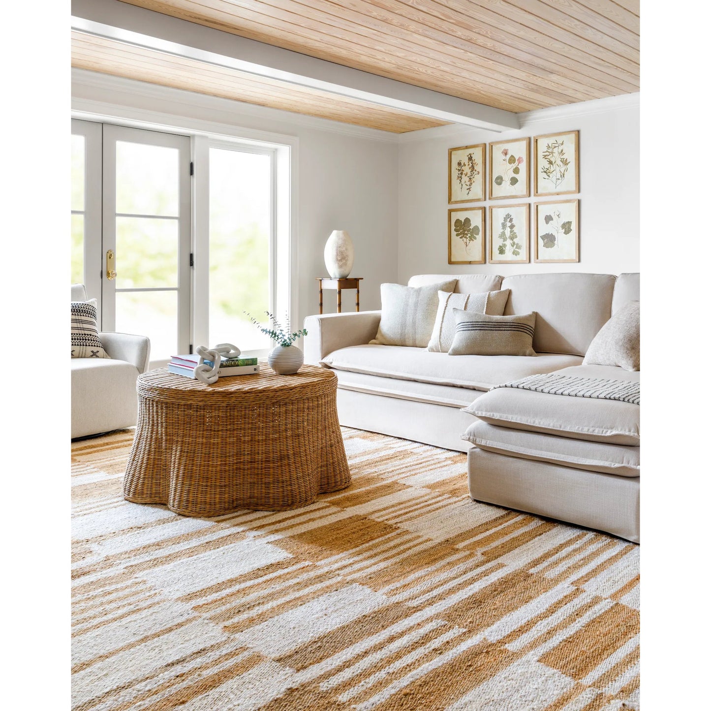 009 SI-2138338,SI-2138339,SI-2138340,SI-2138341 | Lifestyle | Kamey Rug - 496949 by Becki Owens x Livabliss in pearl, camel, tan, natural. Made from jute in a unique style.