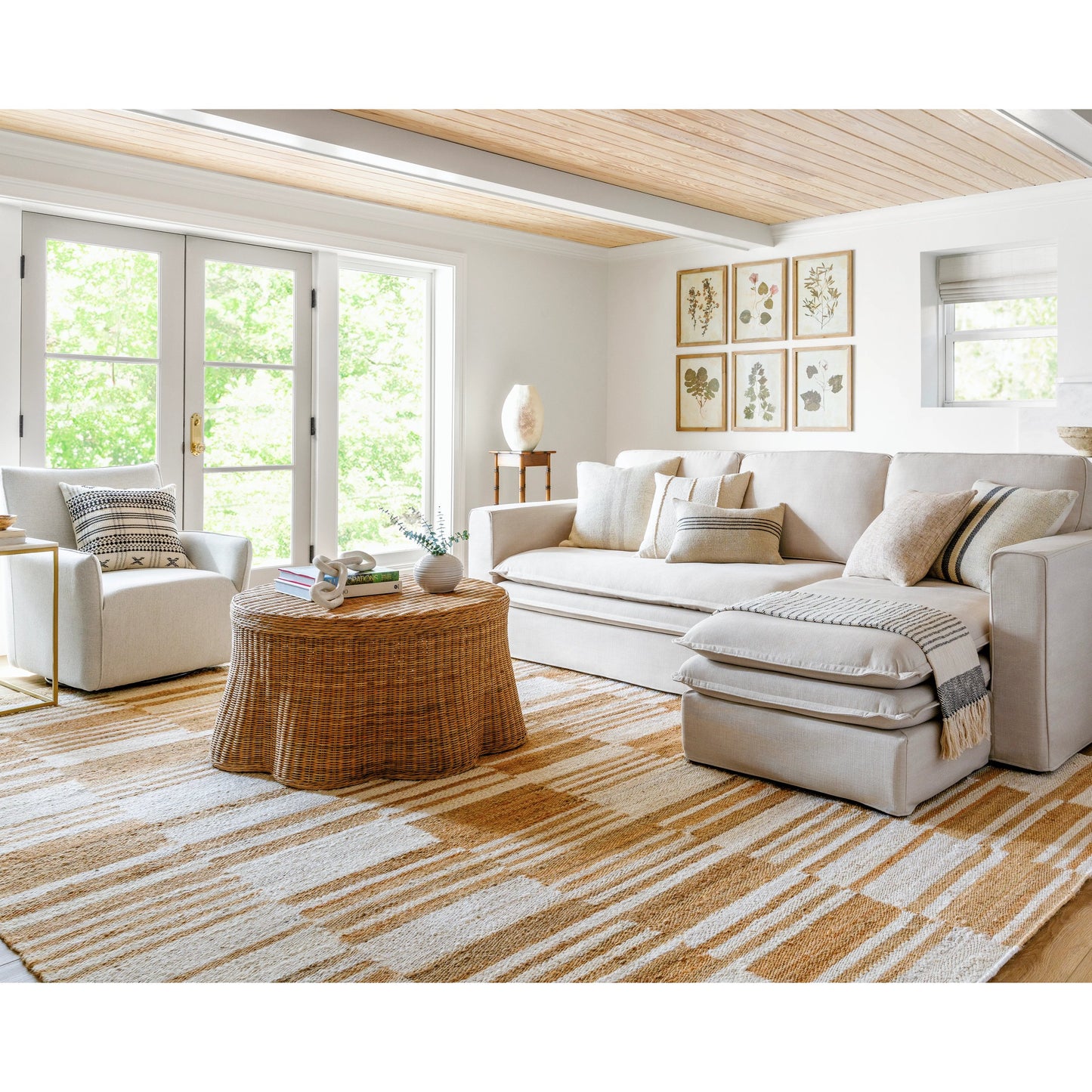 008 SI-2138338,SI-2138339,SI-2138340,SI-2138341 | Lifestyle | Kamey Rug - 496949 by Becki Owens x Livabliss in pearl, camel, tan, natural. Made from jute in a unique style.