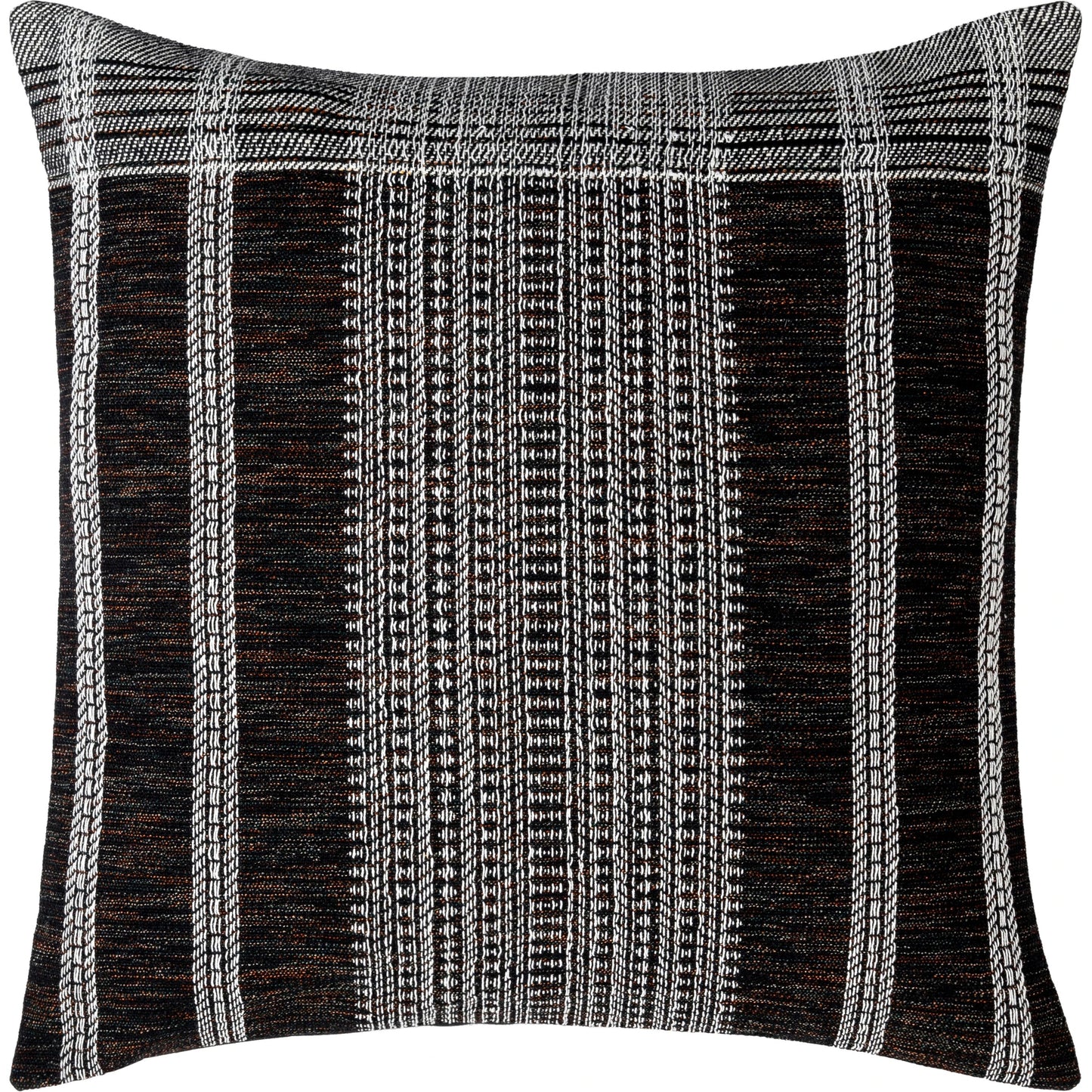 001 SI-2138308,SI-2138309,SI-2138311,SI-2138312,SI-2138314,SI-2138315 | Primary Silo | Myrna Pillow - 496195 by Becki Owens x Livabliss in black, ivory, rust. Made from cotton, polyester in a modern style.