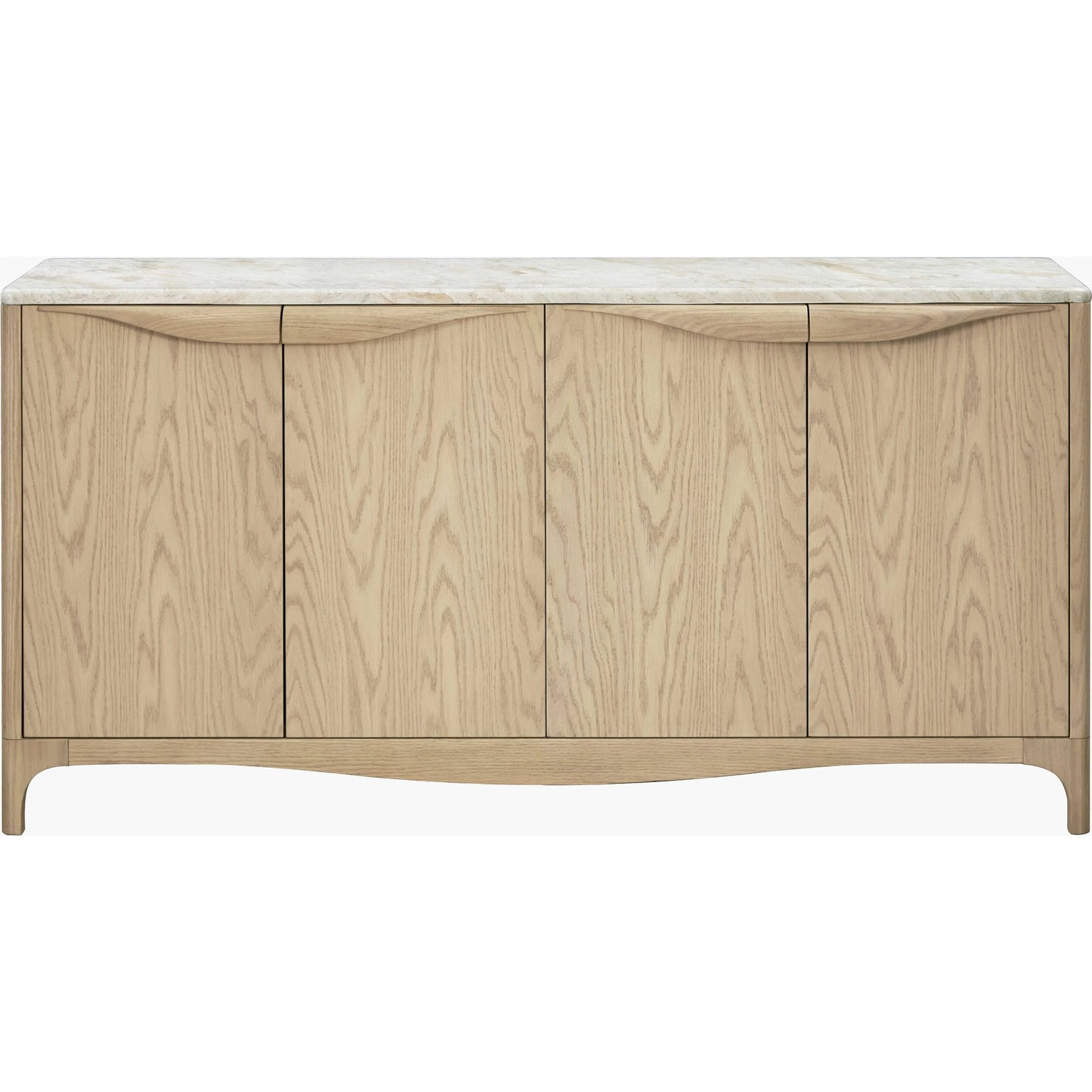 002 SI-2379477 | Additional Silo | Mollie Sideboard by Becki Owens x Surya in cream, clear. Made from marble, oak veneer in a transitional style.