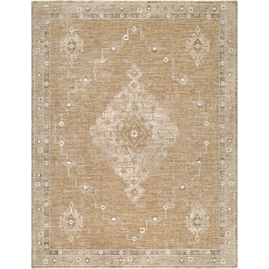 001 SI-2530374,SI-2530375,SI-2530376,SI-2530377,SI-2530378 | Primary Silo | Penny BOPE-2307 Rug by Becki Owens x Livabliss in mustard, ivory, off, white, tan. Made from polyester in a unique style.