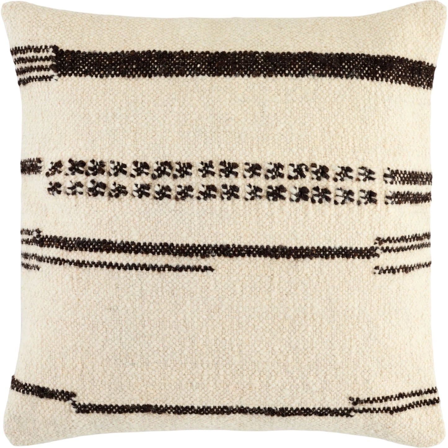 001 SI-2530168,SI-2530169,SI-2530170,SI-2530171,SI-2530172,SI-2530173 | Primary Silo | Solea Accent Pillow by Becki Owens x Livabliss in ivory, espresso. Made from cotton in a unique style.