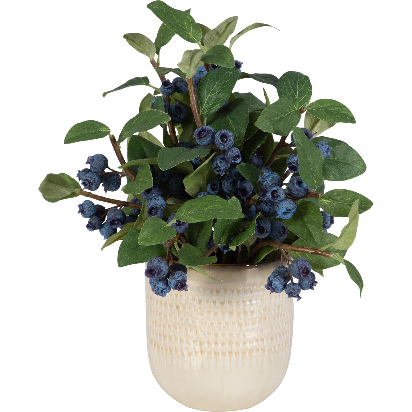 002 SI-2146907 | Primary Silo | Blueberry Fields Accent by Uttermost in tan. Made from polyester, plastic, ceramic, glue, iron in a modern style.