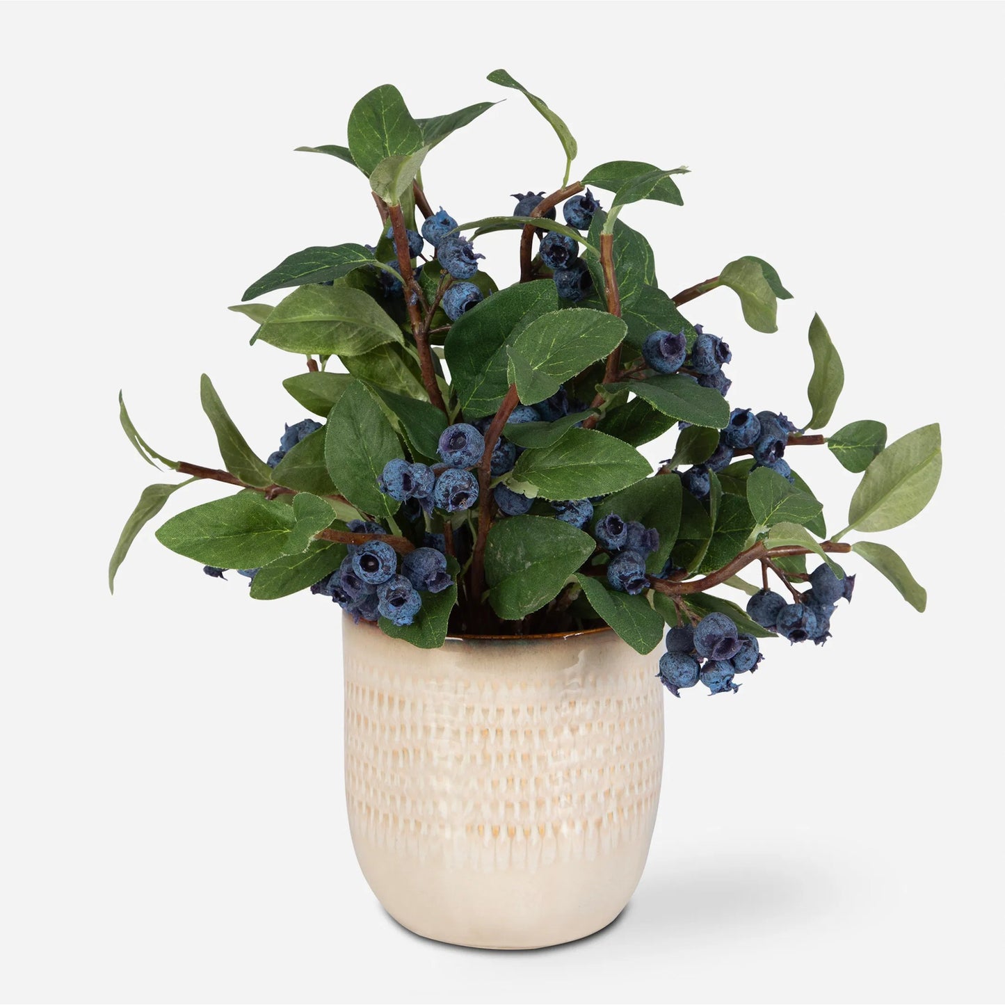 003 SI-2146907 | Primary Silo | Blueberry Fields Accent by Uttermost in tan. Made from polyester, plastic, ceramic, glue, iron in a modern style.