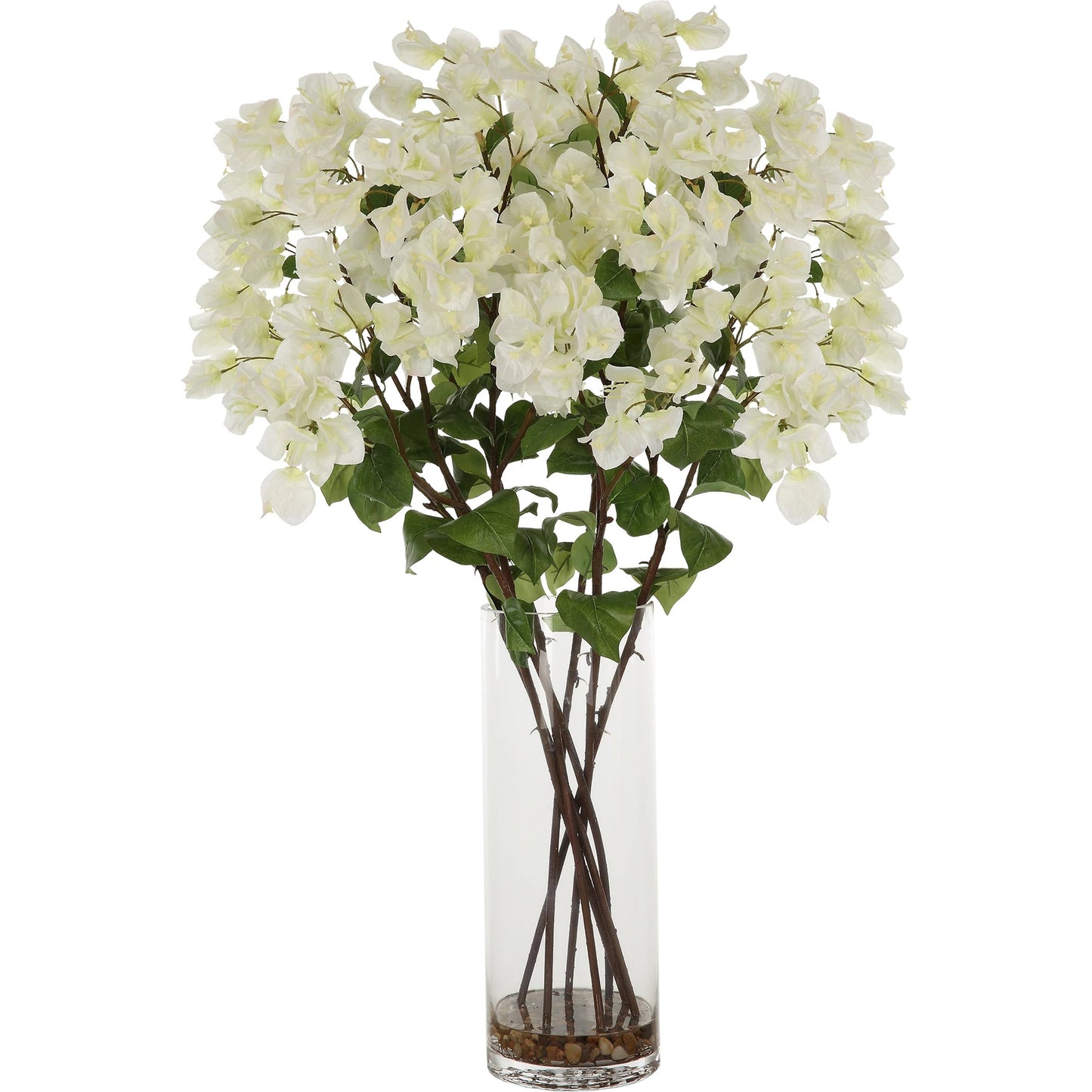 002 SI-2146910 | Primary Silo | Antiparos Bougainvillea Centerpiece by Uttermost. Made from polyester plastic metal wire glass in a modern style.