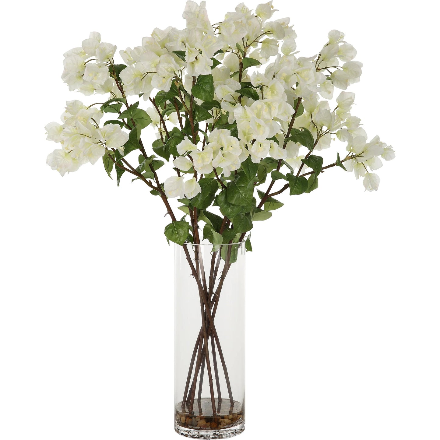 001 SI-2146910 | Primary Silo | Antiparos Bougainvillea Centerpiece by Uttermost. Made from polyester plastic metal wire glass in a modern style.