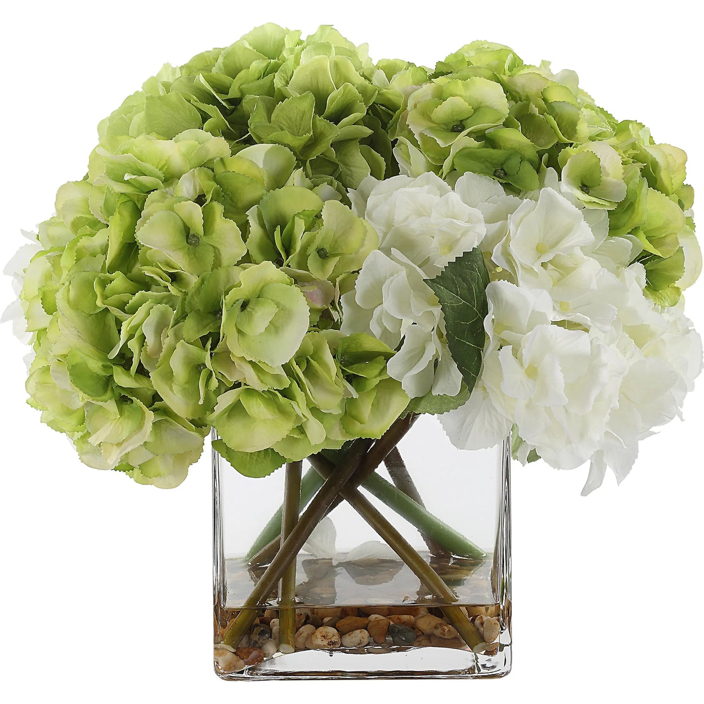 007 SI-2146911 | Unknown | Savannah Bouquet by Uttermost in white. Made from polyester, plastic, foam, rocks, glass in a modern style.