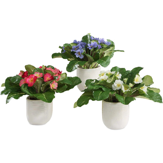 Trilogy Primrose Accents in Vases by Uttermost in white. Made from polyester, plastic, ceramic in a transitional style.