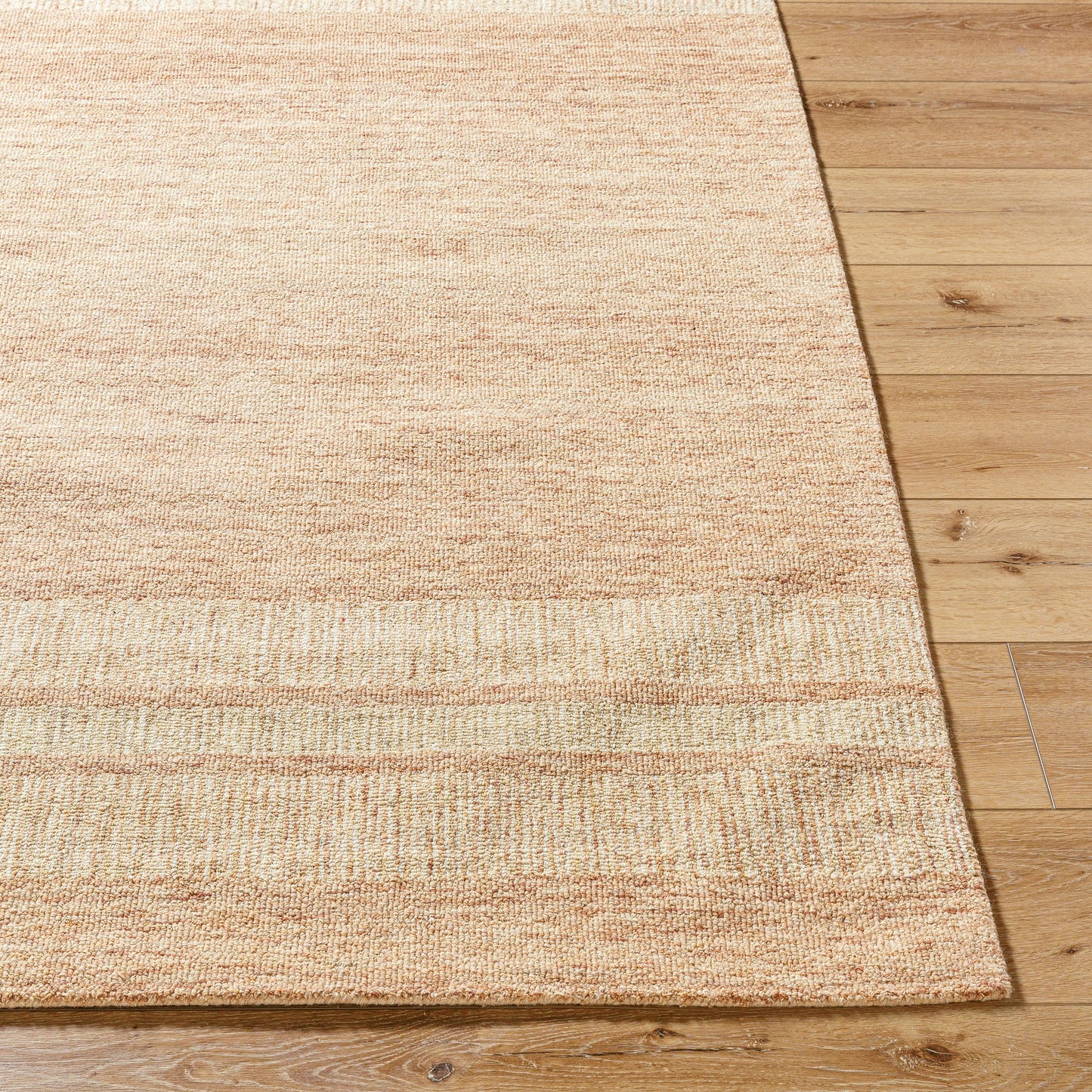 003 SI-2168051,SI-2168052,SI-2168053 | Closeup | Bournemouth Rug - 531000 by Livabliss in natural, khaki, camel, tan. Made from wool in a unique style.