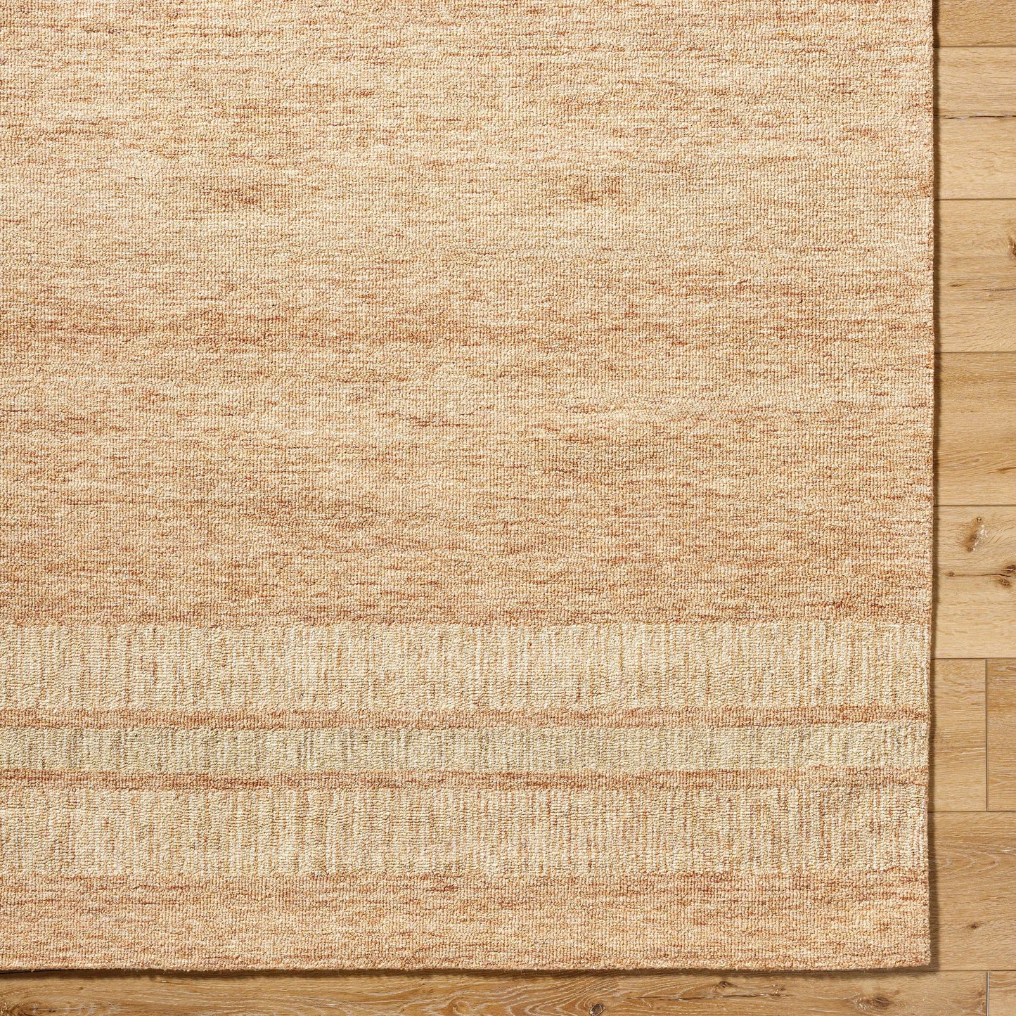 006 SI-2168051,SI-2168052,SI-2168053 | Closeup | Bournemouth Rug - 531000 by Livabliss in natural, khaki, camel, tan. Made from wool in a unique style.
