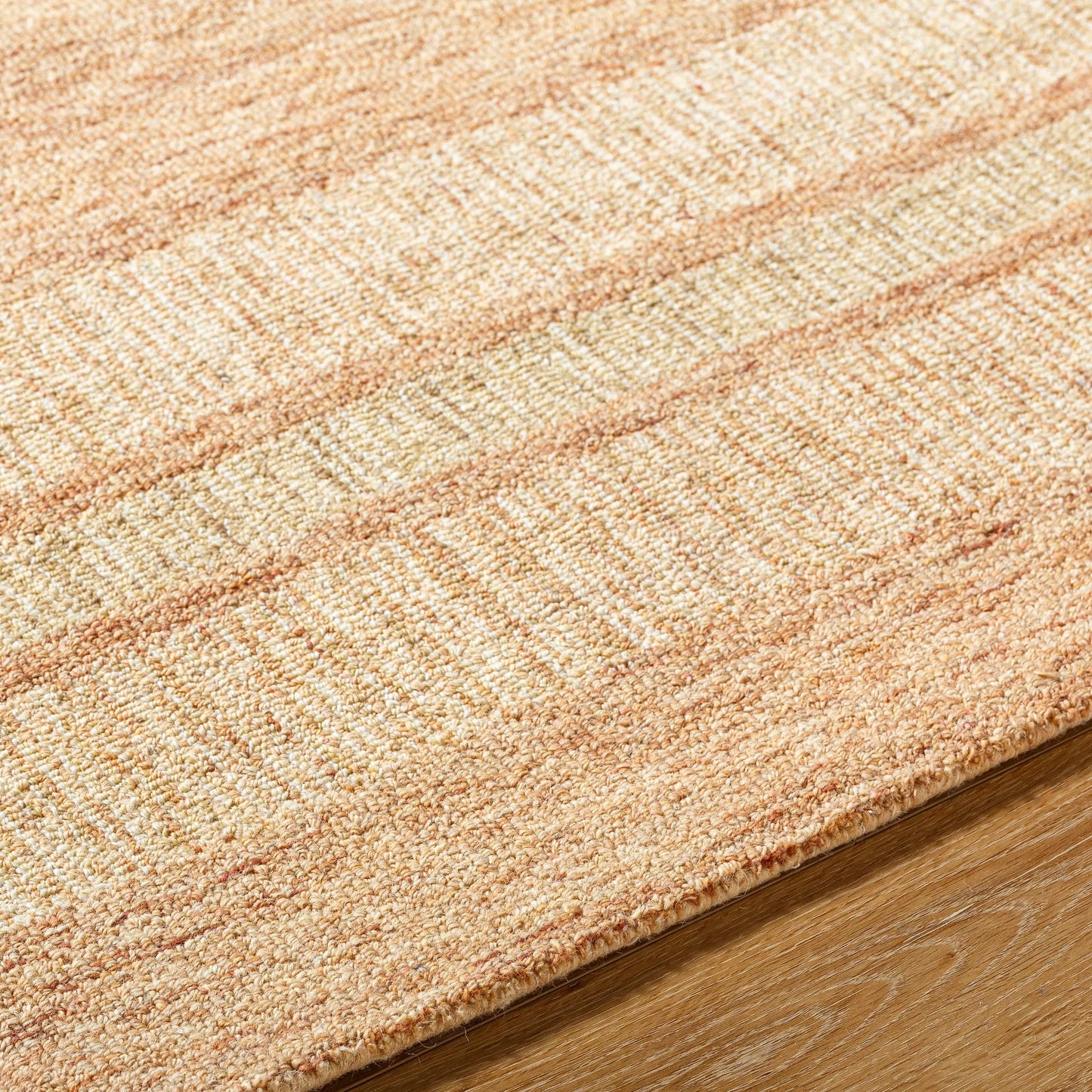 005 SI-2168051,SI-2168052,SI-2168053 | Closeup | Bournemouth Rug - 531000 by Livabliss in natural, khaki, camel, tan. Made from wool in a unique style.