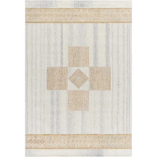 001 SI-2168054,SI-2168055,SI-2168056 | Primary Silo | Bournemouth BOT-2302 Rug by Livabliss in ivory, sandstone, taupe, light gray. Made from wool in a unique style.