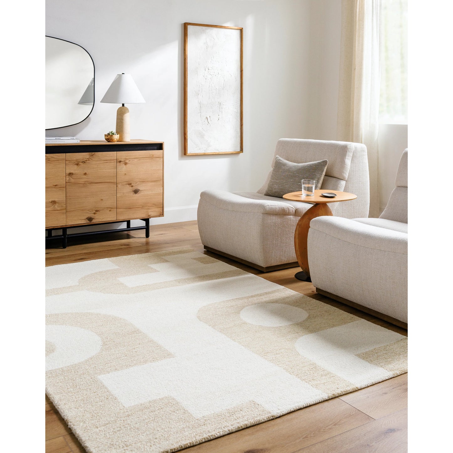 007 SI-2168078,SI-2168079,SI-2168080 | Lifestyle | Bournemouth Rug - 531088 by Livabliss in off-white, pearl, ash. Made from wool in a unique style.