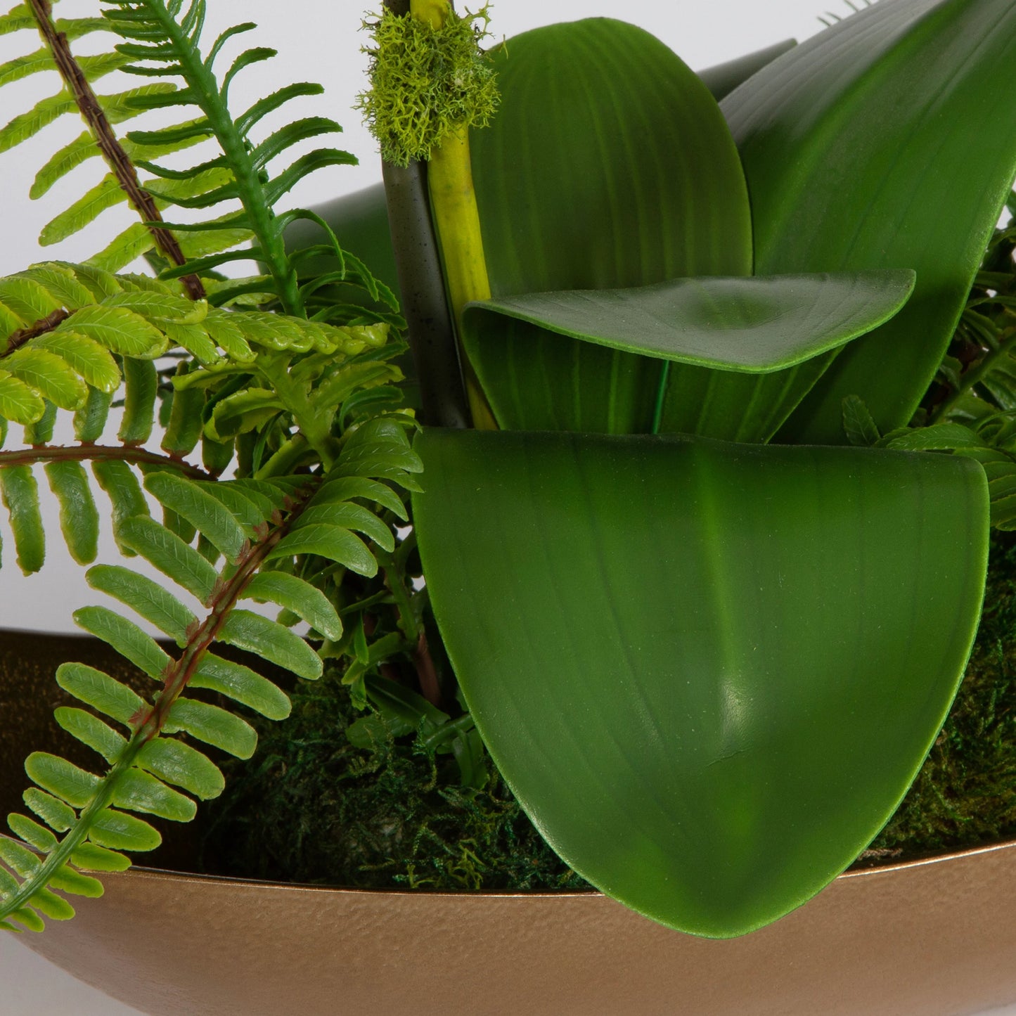 006 SI-2108130 | Additional Silo | Transcend Orchid Centerpiece by Uttermost in brass. Made from poly silk, latex, aluminum, foam in a modern style.