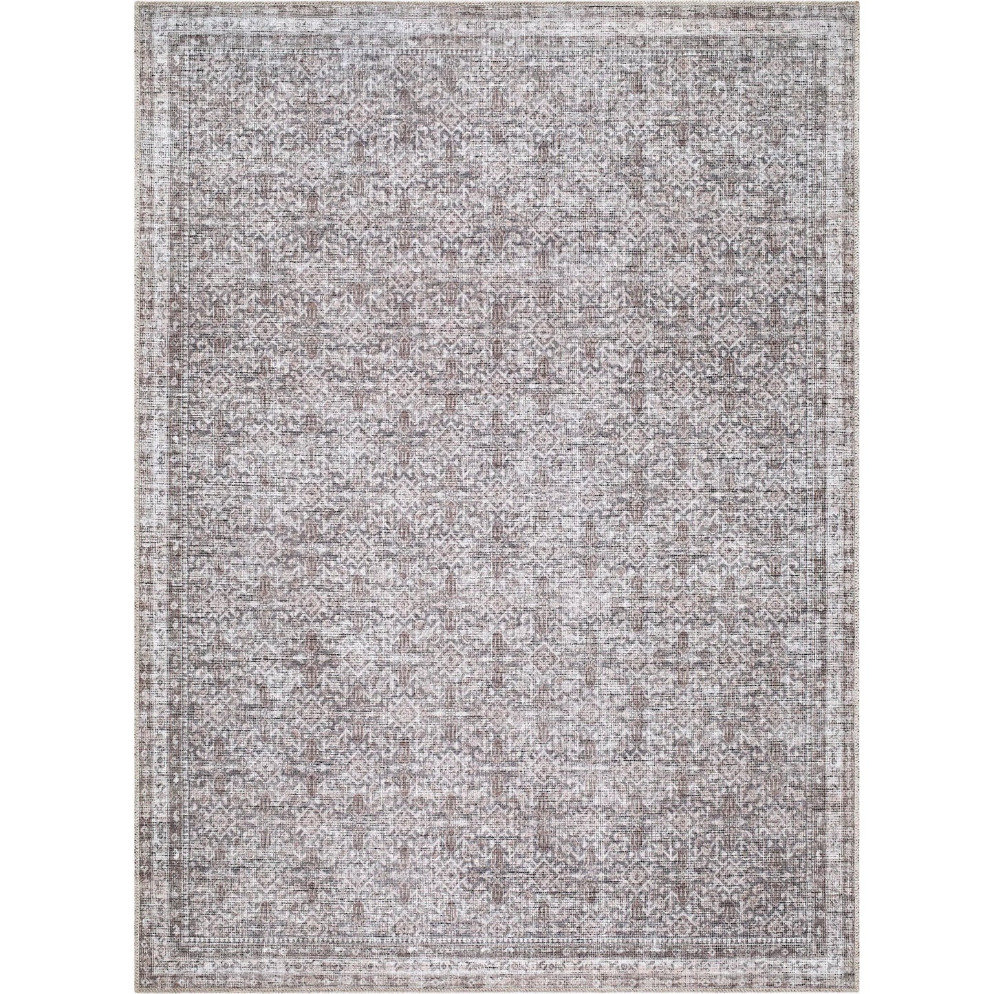 000 SI-2632458,SI-2632460,SI-2632461,SI-2632463 | Primary Silo | Zafira BOZF-2302 Rug by Becki Owens x Livabliss in taupe, ivory, slate gray.. Made from polyester in a unique style.