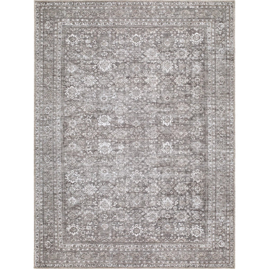 000 SI-2632464,SI-2632466,SI-2632467,SI-2632469 | Primary Silo | Zafira BOZF-2303 Rug by Becki Owens x Livabliss in pewter, ash gray, ivory. Made from polyester in a unique style.