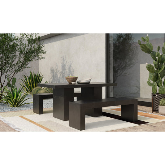 Lazarus Outdoor Bench by Moe's Home Collection in water based acrylic. Made from unique in a modern style.