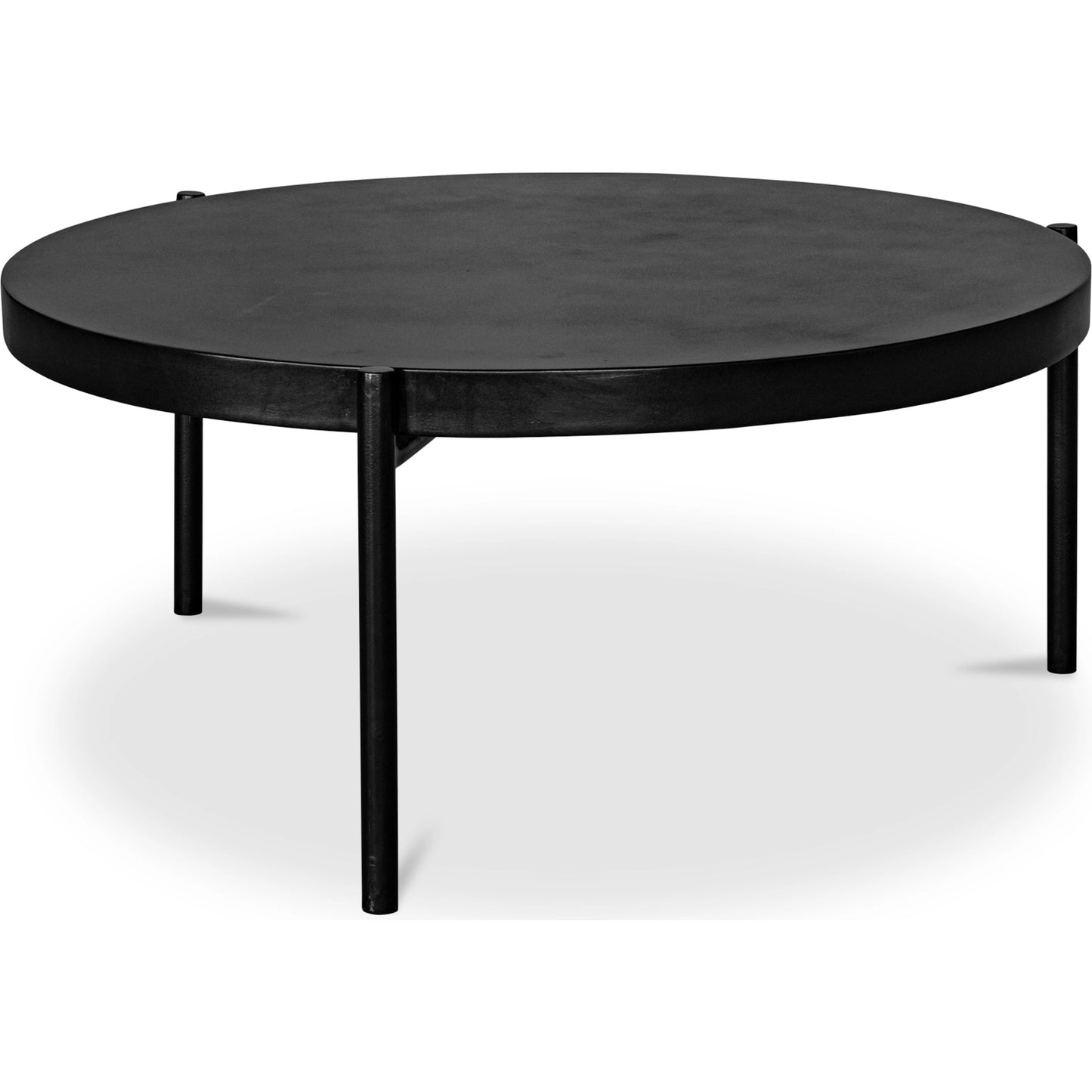 002 SI-2042626 | Additional Silo | Mendez Outdoor Coffee Table by Moe's Home Collection in black. Made from concrete top, steel legs in a modern style.