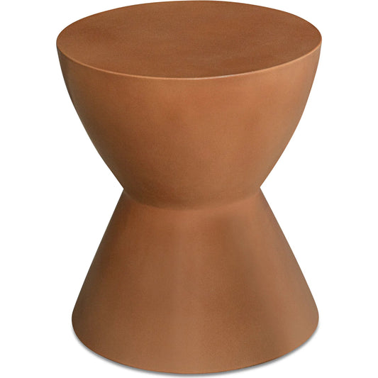 Hourglass Outdoor Stool by Moe's Home Collection. Made from fiber reinforced natural concrete in a modern style.
