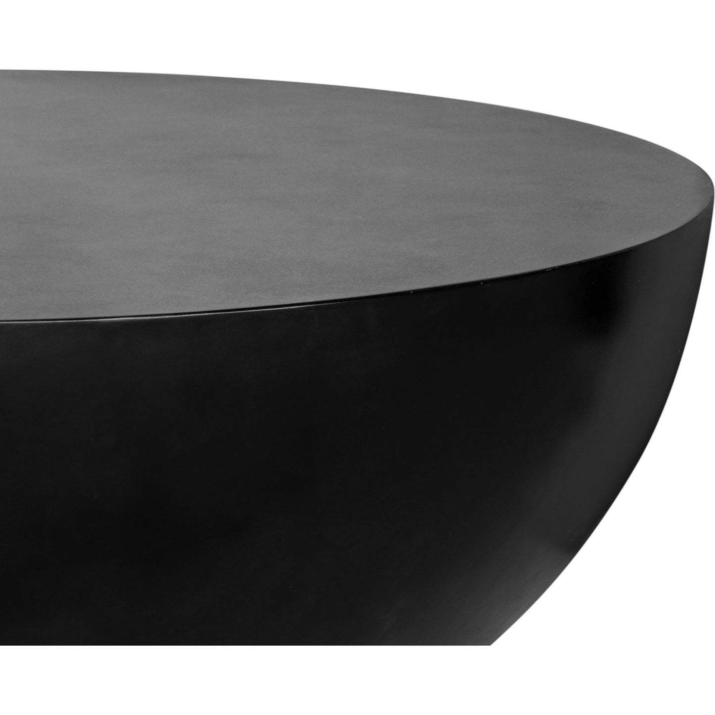 002 SI-1771714 | Additional Silo | Black Minimal Drum Coffee Table by Moe's Home Collection in black. Made from fiber reinforced natural concrete in a unique style.