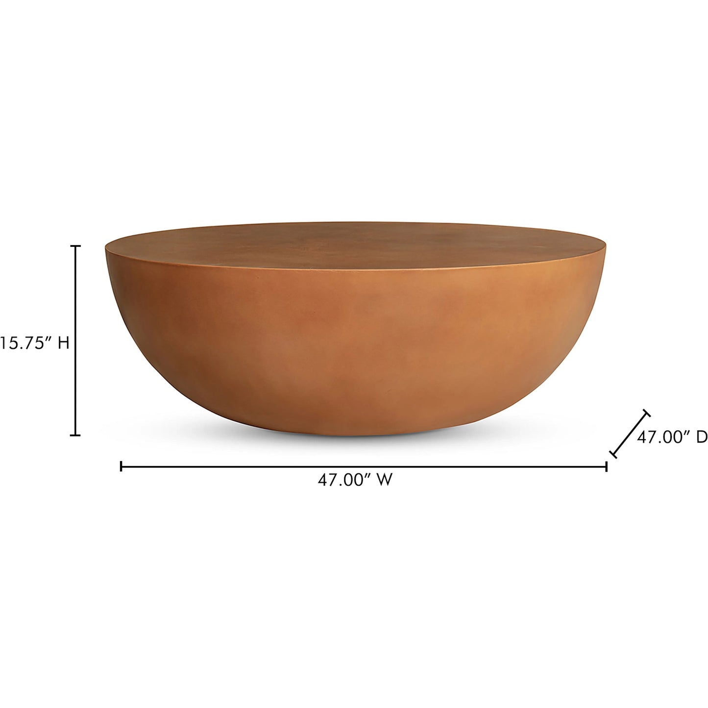 007 SI-2253785 | Lifestyle | Insitu Coffee Table by Moe's Home Collection. Made from fiber reinforced natural concrete in a unique style.