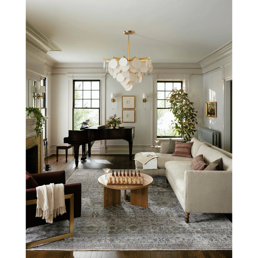 Bradbury BRU-04 Rug by Jean Stoffer x Loloi in grey, multi. Made from 68% polypropylene l 32% polyester pile in a unique style.