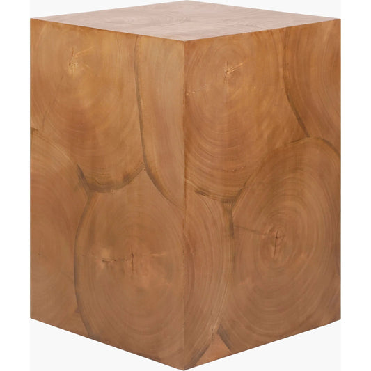 001 SI-2258148 | Primary Silo | Brax Square End Table by Surya in brown. Made from acacia, mango wood in a traditional style.