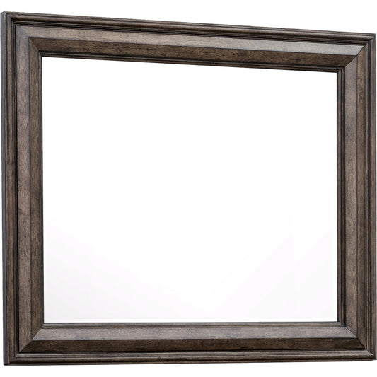 001 SI-2143494 | Primary Silo | Woodbury Rectangular Mirror by Pulaski Furniture in cowboy boots brown. Made from rubberwood in a traditional style.