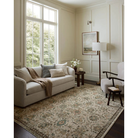 Briar BRR-04 Rug by Loloi in ivory, multi. Made from 100% polyester in a