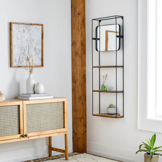 Bronx - 29192 by Surya in black and matte. Made from metal, manufactured wood, wood in a modern style.