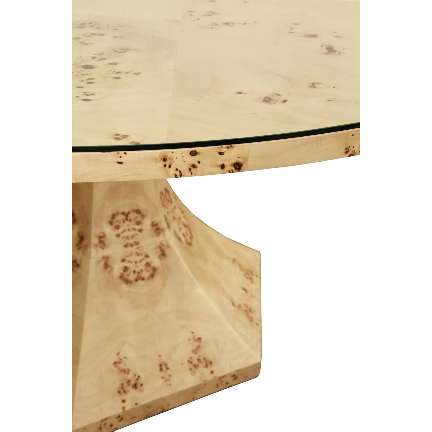 006 SI-2461261 | Closeup | Bryce Round Dining Table by Worlds Away. Made from unique in a modern style.