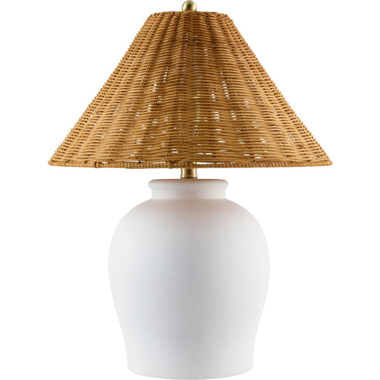 001 SI-2529869 | Primary Silo | Besson Accent Table Lamp with Rattan Shade by Livabliss. Made from unique in a unique style.