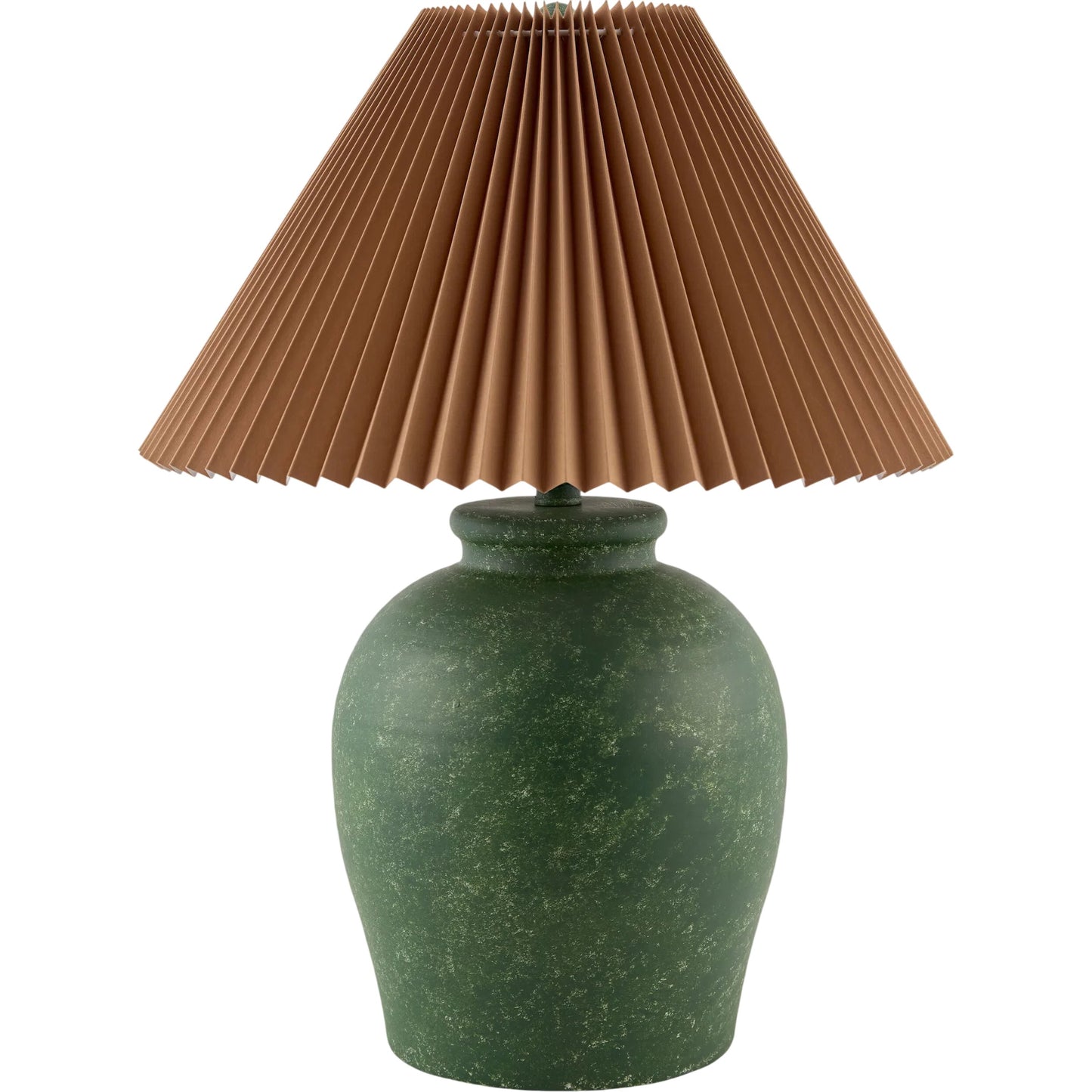 000 SI-2632182 | Primary Silo | Besson Accent Table Lamp by Livabliss in green, white, metallic nickel, brown, translucent and painted. Made from ceramic, linen, plastic, iron in a unique style.