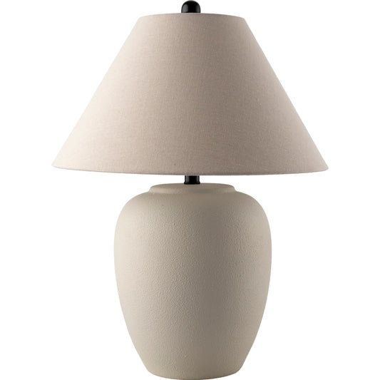 Bastillen Table Lamp by Livabliss. Made from ceramic, linen, iron in a modern style.