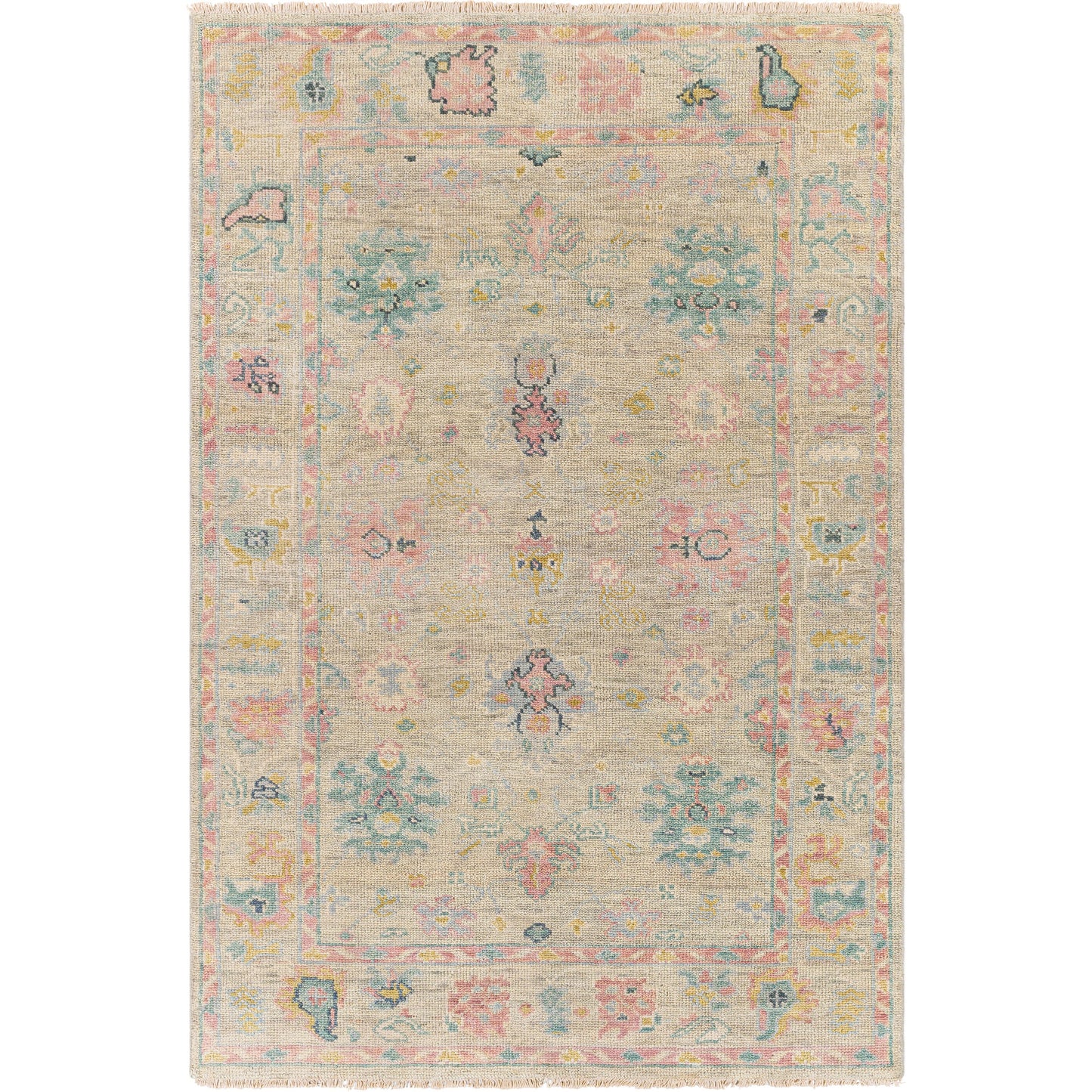 002 SI-1877815,SI-1877816,SI-1877817,SI-1877819,SI-1914170 | Primary Silo | Biscayne Rug - 25940 by Surya in dusty pink, light beige. Made from unique in a unique style.