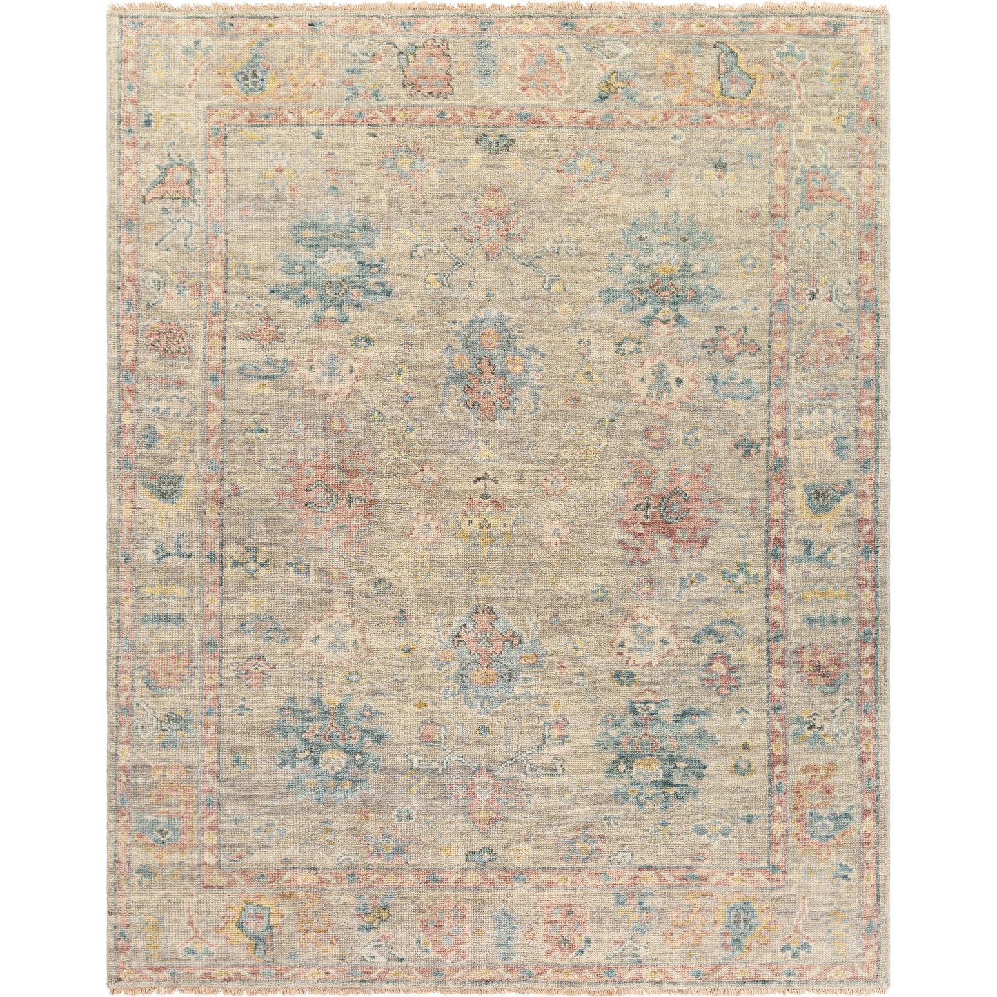 001 SI-1877815,SI-1877816,SI-1877818,SI-1877819,SI-1914170 | Primary Silo | Biscayne Rug - 25940 by Surya in dusty pink, light beige. Made from unique in a unique style.