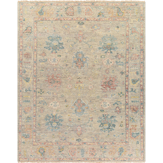 Biscayne Rug - 25940 by Surya in dusty pink, light beige, medium gray, yellow, dusty sage. Made from unique in a unique style.