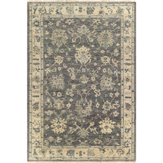 Biscayne Rug - 25942 by Surya in charcoal, black, yellow, slate, dark blue. Made from unique in a unique style.