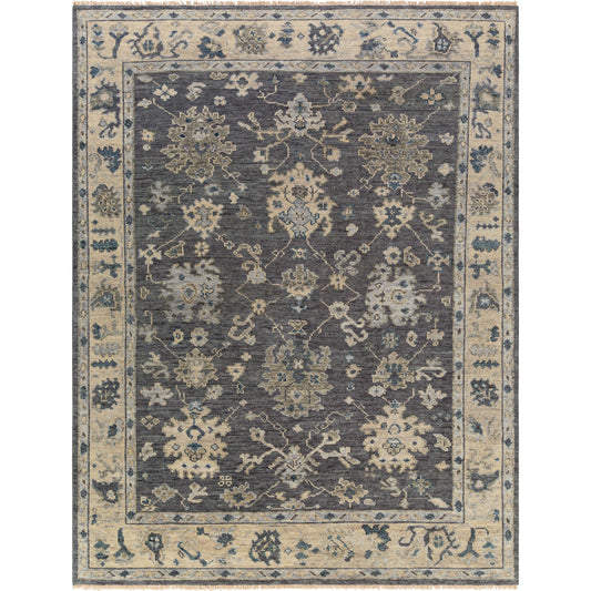Biscayne Rug - 25942 by Surya in charcoal, black, yellow, slate, dark blue. Made from unique in a unique style.