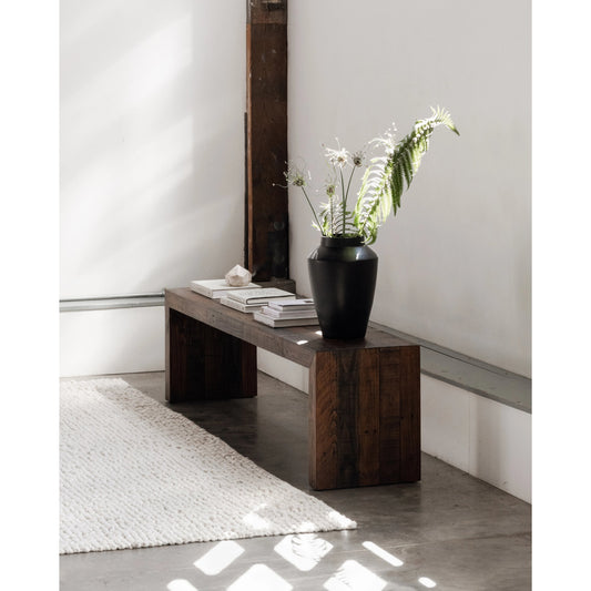 Vintage Bench by Moe's Home Collection in antique. Made from solid recycled pine wood in a modern style.