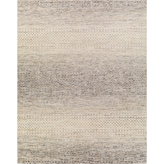 001 SI-1877703,SI-1877704,SI-1877706,SI-1877707 | Primary Silo | Bethesda Rug - 30235 by Surya in charcoal, medium gray, light gray, black, oatmeal. Made from 70% wool, 30% viscose in a unique style.