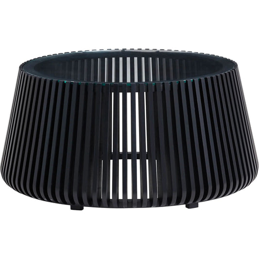 001 SI-2324984 | Primary Silo | Bungalow Coffee Table by LH Imports. Made from acacia wood, tempered clear glass in a modern style.